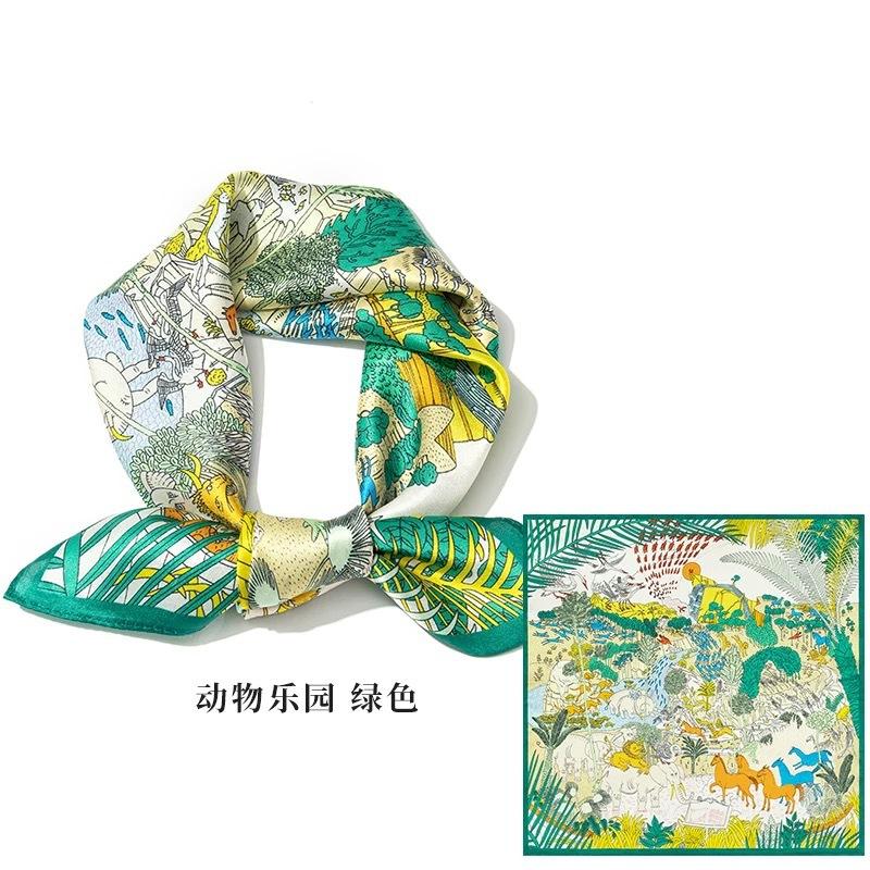 

New 100% Natural Silk Scarf Square Female Pashmina Bufanda Folral Women Shawl Wraps Bandana Ladies Scarves Foulard Echarpe 53cm Real Silk 53x53cm