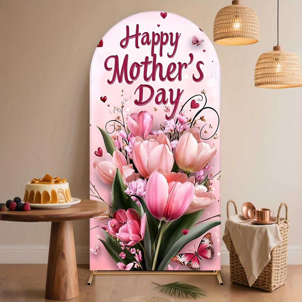 

BEPAN Pregnant women line art arch Mother s Day background photo studio pregnant women photography props baby full moon arrangement 1.6x3.9ft(50x120cm)