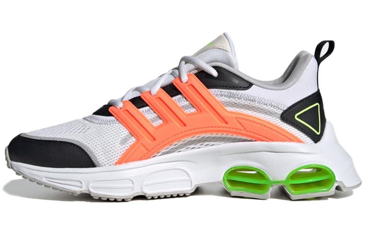 Adidas Neo Quadcube CC Fabric Slip Resistant Low top Marathon Running Shoes Women s White Orange Green FW7180 36⅔