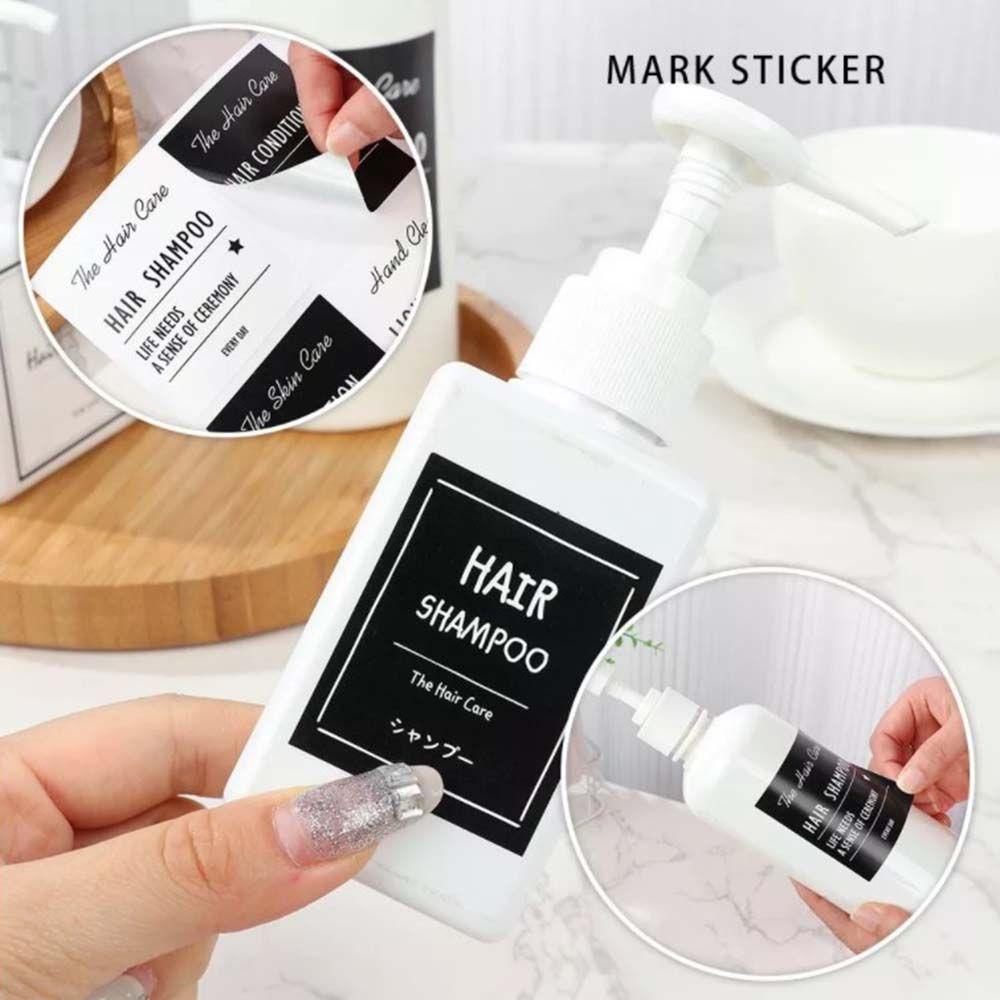 Label Identification Sticker Refillable Bottles Marker Stickers Classification Tags Cosmetic Label