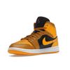 Air Jordan 1 Mid Chutney Women Sneakers Gold Black White BQ6472-700