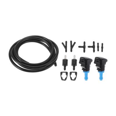 INFINAUTO Fits Chrysler 300 05-10 Windshield Washer Nozzle Kit #8532126020 T-Hose Connector with Gasket Straight Hose Connector Y-Hose Connector