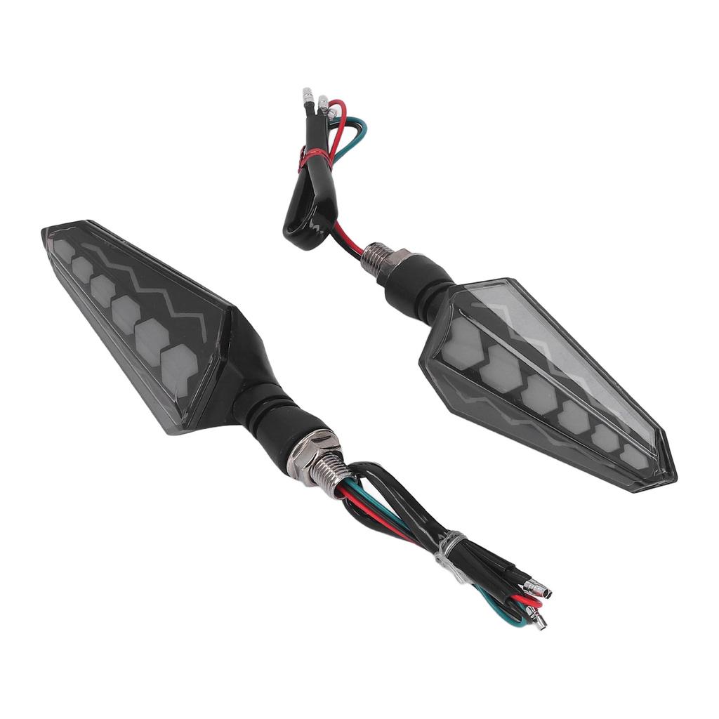 1 Paar DC12V Motorrad 2-Wege Blinker Universal IPX6 Wasserdicht LED Kontrollleuchte für