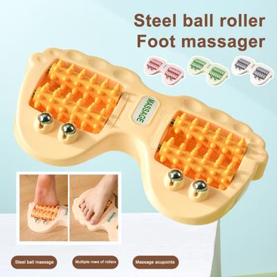 Foot Massager Roller with Magnetic Pressure Points Plantar Fasciitis Muscle Sore Foot Arch Pain Relief Deep Tissue Relaxation Portable Mini Roller