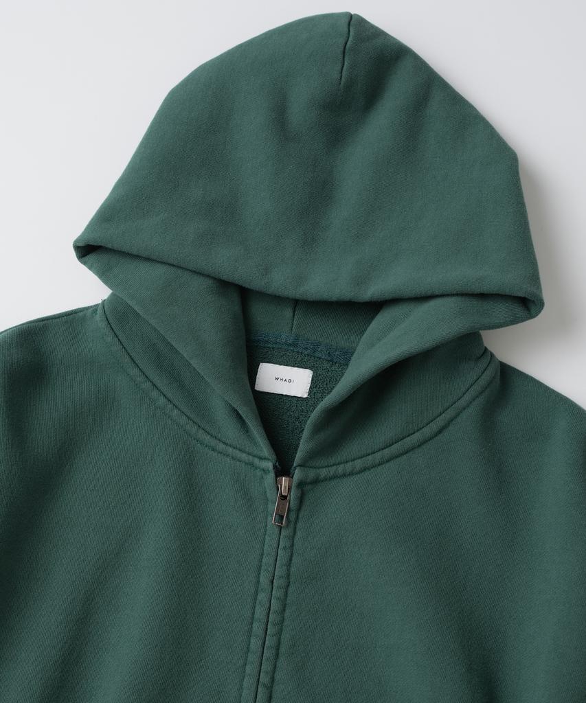 Whagi Vintage Zip Sweat Hoodie (Vintage D.Green)
