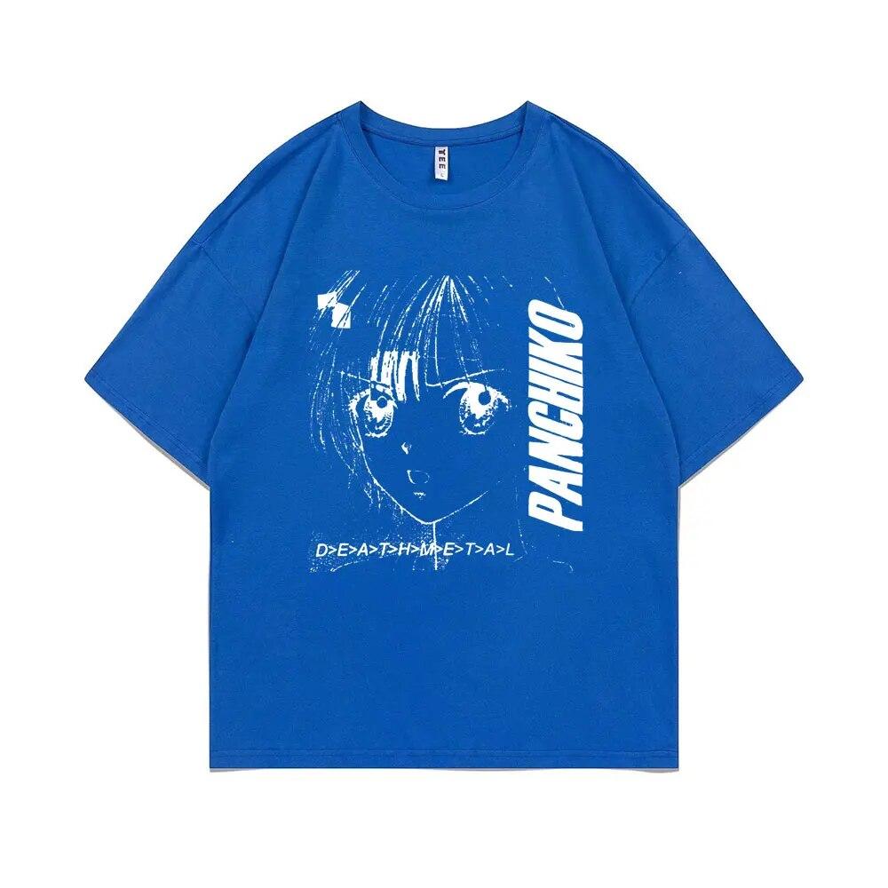 Tricou cu imprimeu cu album Panchiko DEATHMETAL, unisex, pentru femei, hip hop, supradimensionat, pentru bărbați, unisexga, tricou lejer, unisex, casual, din bumbac