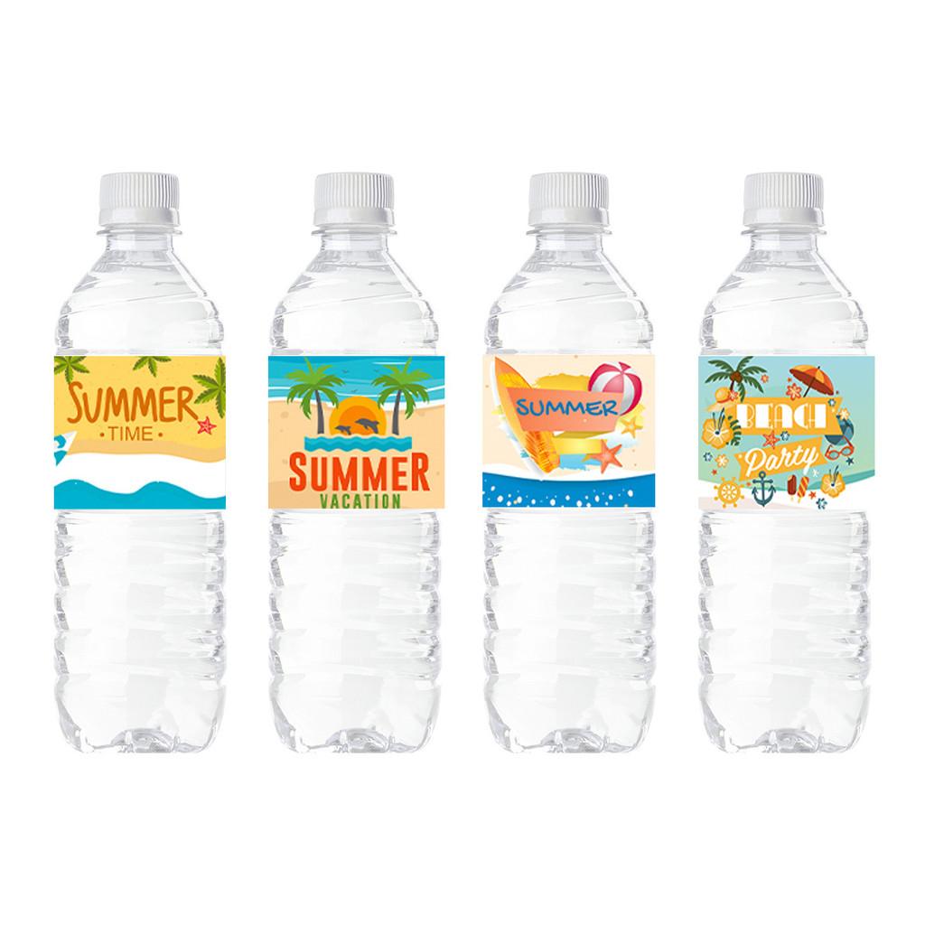 Style Bottle Beach Decals With Marine Sand Pattern For Summer Festival Events