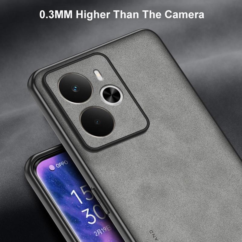 Dla Realme 14 5G Etui Luksusowe PU Skórzane Etui na Telefon Dla Realme14 5G Tylna Pokrywa Matowe Silikonowe Wstrząsoodporne Pełna Ochrona Coque