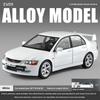 Simulation 1/24 Scale Mitsubishi EV09 Street Version Alloy Car Model Collection Ornament Toy Vehicle Children Boy Gift Miniature