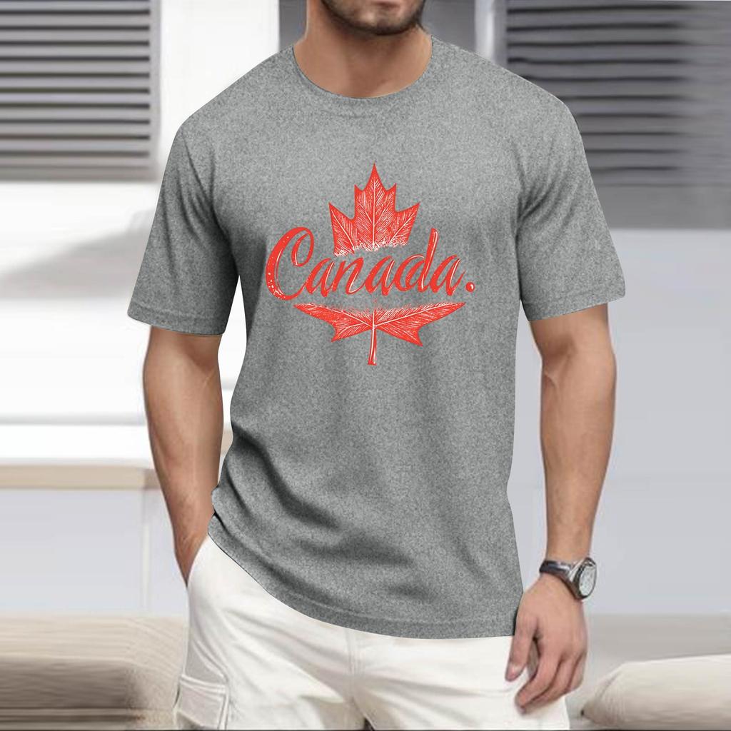 Men's -neck Casual Printed Short-sleeved T-shirt Top