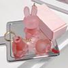 Elegant Lip Gloss Charm Keychain Fashion Rabbit Key Ornament Rabbit Key Pendant Perfect for Daily Wear and Party Wear