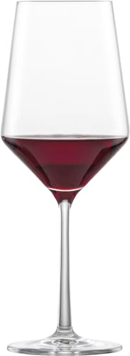 ZWIESEL GLAS Pure Wine Glasses for Red Wine (Bordeaux), Cabernet, Pair, Machine-Made (m122315)