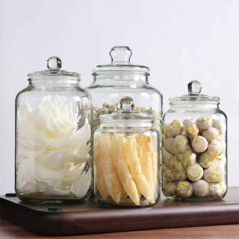 Reusable Airtight Flip-Top Lids Sealed Design Wide Mouth Containers Food Grade Jar  Pantry Storage