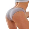 Women's Cotton Mid-Waist Sports Panties - Plus Size, European/American Multi-Size Pack
