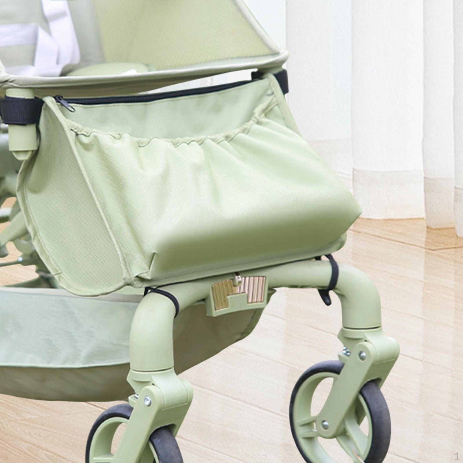 

Органайзер для коляски, подвесной карман, большая вместимость, многофункциональный, простой в установке, стильный зелёный