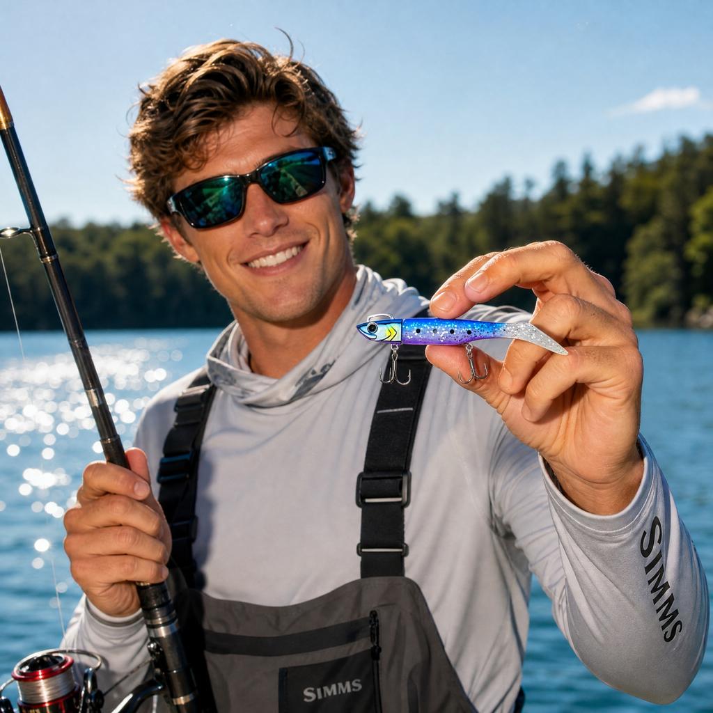 With Soft T-Tail 43g 12cm for Fishing
