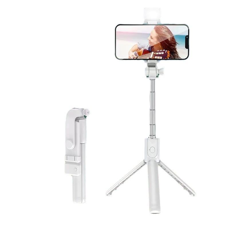 Jincheng R1S Bluetooth Selfie Stick with Fill Light for Beauty Live Streaming