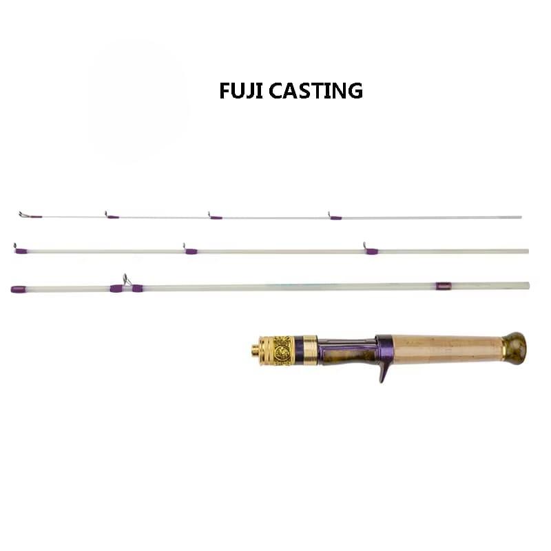 Casting Drehbare Angelrute Tragbar 4 Abschnitte Ultraweich Mikro-Objekt 1,4 Meter Langsam-einstellbar Auswurf Pferdemaulrute Gerader Pistolengriff Köder