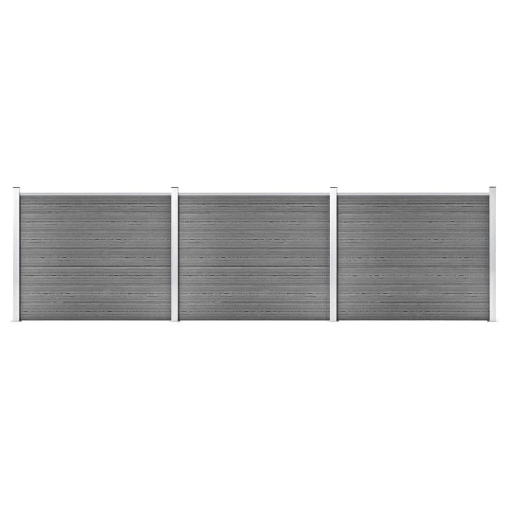 Ensemble de panneau de clôture WPC 526x146 cm