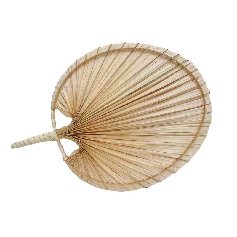 Hand Woven Fan Handmade Fan Lightweigt Fan for Elder Children Women Men Suitable for Summer Beach- Decorations Durable