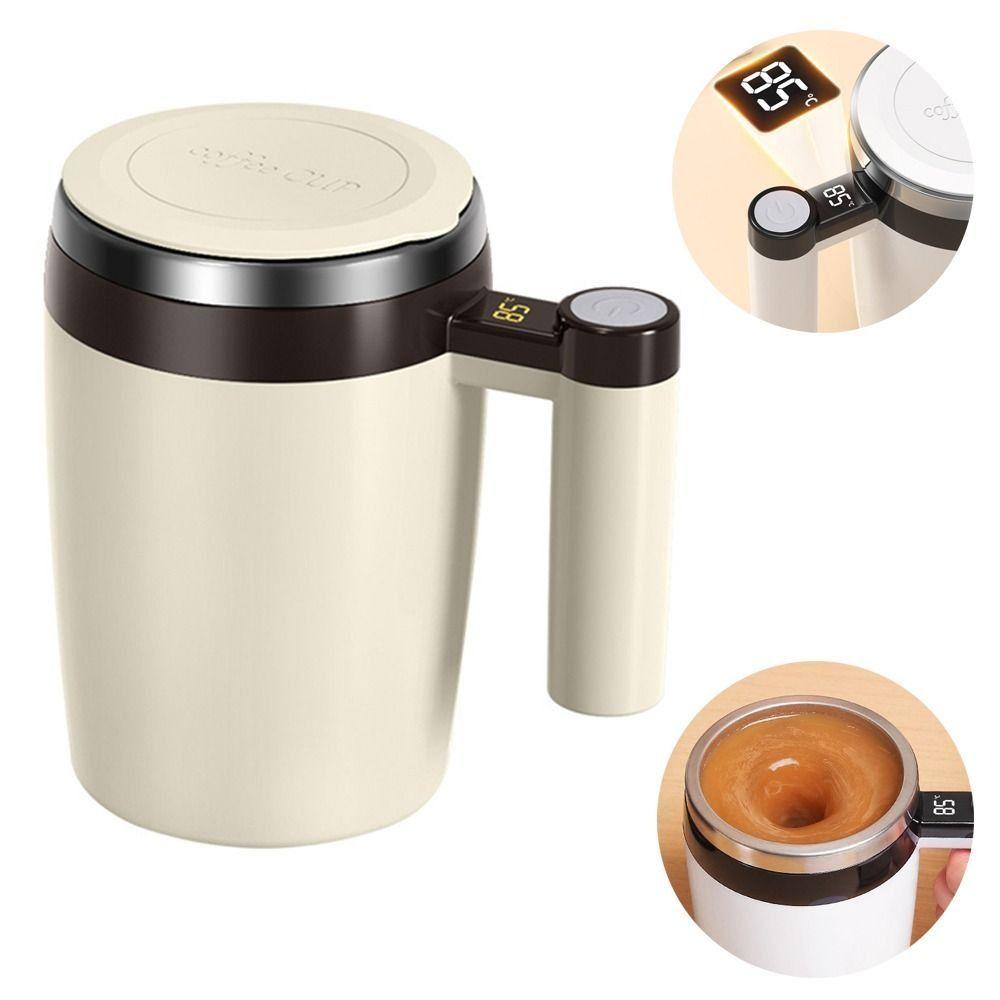 Temperature Measurement Automatic Stirring Cup Stainless Steel Liner Rotating Blender Cup Office