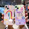 Lucky Eye Blue Evil Eye Print Phone Case for IPhone 15 14 12 13 11 Pro Max XR X XS MAX SE2 7 8 Plus Soft Cover Shockproof Fundas