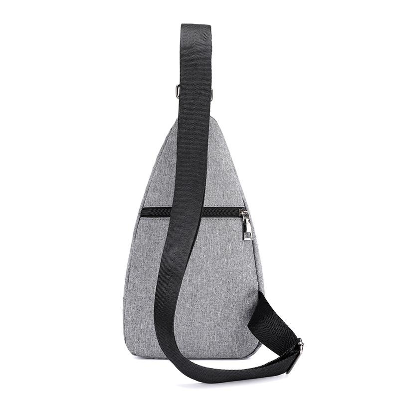 Men's bag, multi-layer men's breast bag, buckle Oxford cloth sports breast bag, outdoor small bag, men's messenger bag.