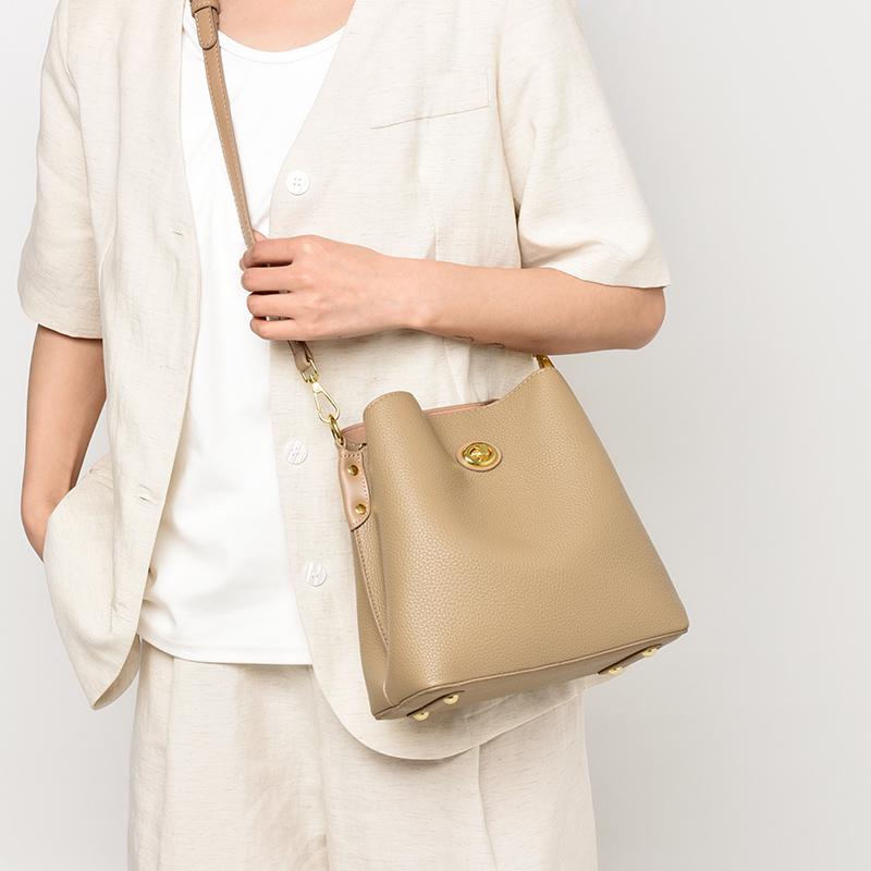 High Quality Women PU Leather Bucket Handbags Female Crossbody Shoulder Bags Fashion Tote Bag For Bolsas Femininas Sac A Main