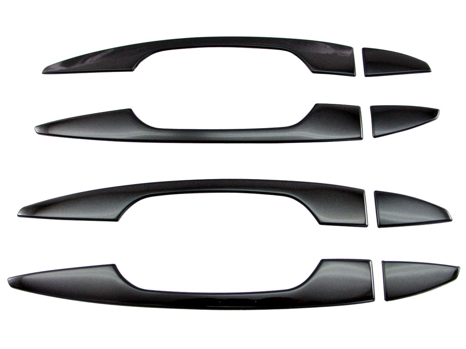 

BRIGHTZ Отделка Eclipse Cross Нержавеющая сталь Ручка двери Тип полукрышки для GK GK и Eclipse GK1W/GK9W Сверхзеркальные накладки, Черный, [DHC-NOBU-358]