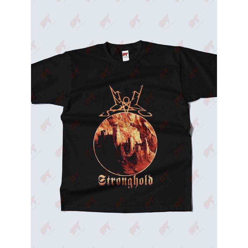Summoning Stronghold Black Metal T-Shirt | Crew Neck, Slight Stretch Fabric, Regular Fit, Casual Style, Print Pattern, Perfect for Men