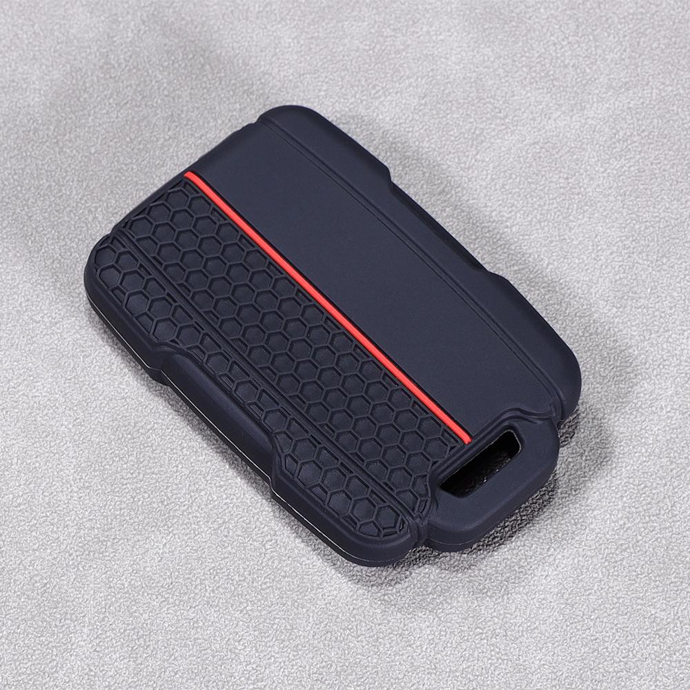 Car Key Fob Case Silicone Protective Cover Fits For Chevrolet Chevy Colorado Silverado Gmc Canyon Sle Sierra 4 Button Smart Key