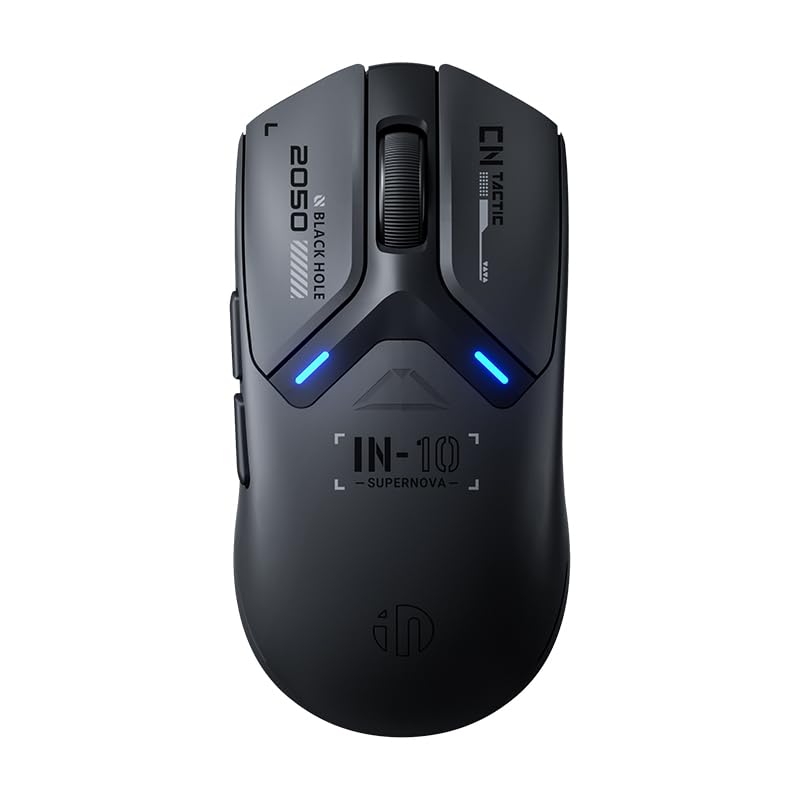 

INPHIC IN10P Wireless Gaming 25K 5 Programmable Buttons Ultra-lightweight Mouse, 58g, Sensor, 26,000DPI, (IN10P-F)