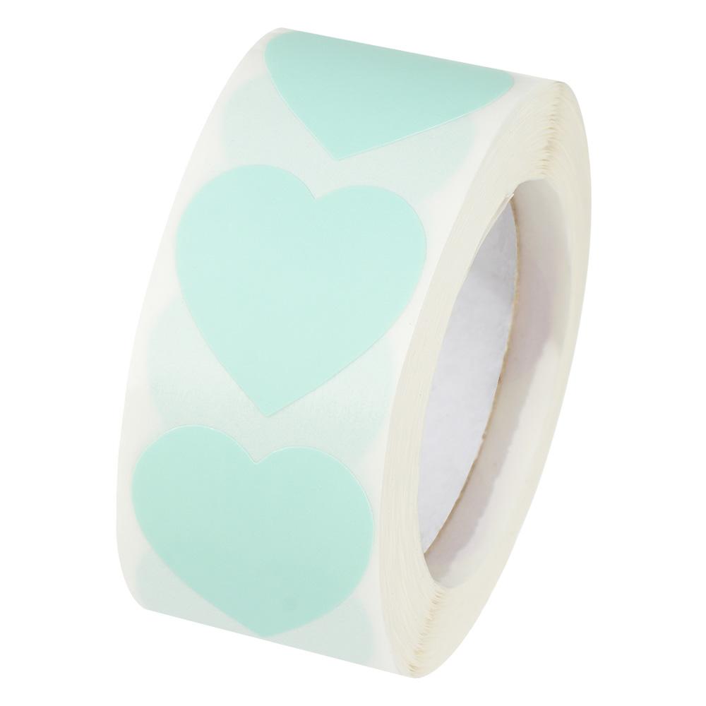 500 Pcs Package Label Home Decor Gift Packaging Scrapbooking Love Heart Shaped Sticker Seal Labels
