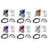 Fuel Pressure Regulator 0-140PSI Fuel Pressure Adjustment Kit with Pressure Meter and Aluminum Body for Vehicle