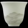 Dehua Ceramic Ink Landscape Gaiwan