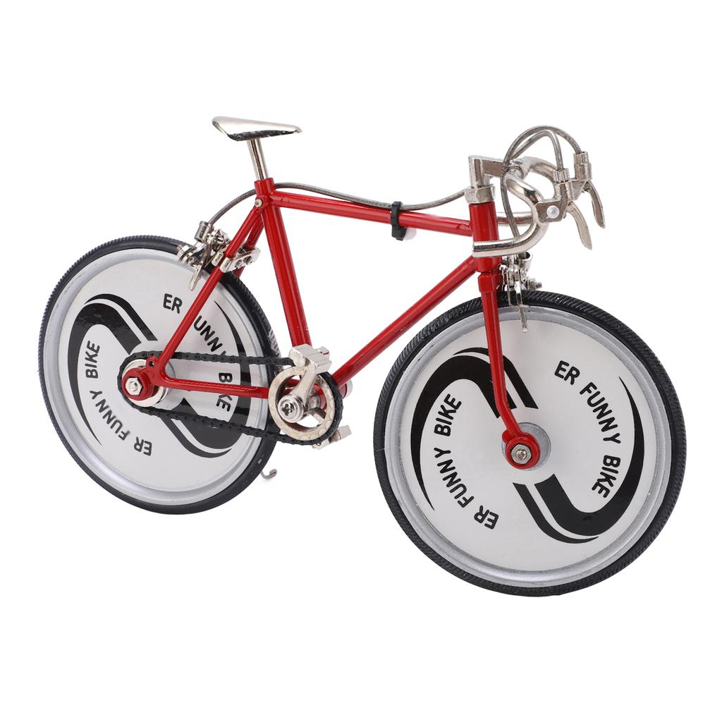 Fahrrad Ornament Retro Stil Reichhaltige Details Fahrrad Ornament Echte Form Legierung Fingerfahrrad Mountainbike