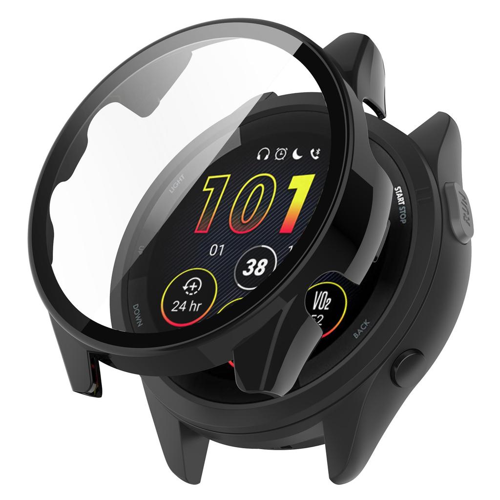 Funda de PC+Vidrio Templado Para Garmin Forerunner 165 165Music Protector de Pantalla de Alta Definición Para Forerunner165 Funda para reloj Music