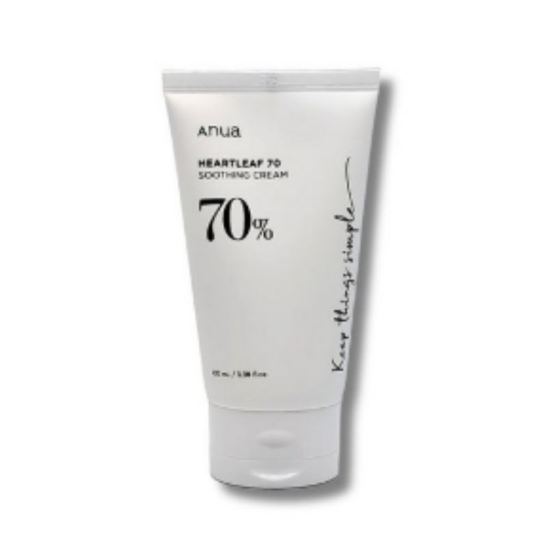 ANUA Heartleaf 70% Soothing Cream 100ml – Lightweight Calming Gel Cream for Sensitive & Acne-Prone Skin