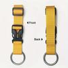 1pc Durable Polyester Luggage Strap Adjustable Locking Buckle & Metal Ring Multi-Color For Travel, Outdoor Hunting & Fishing Gear