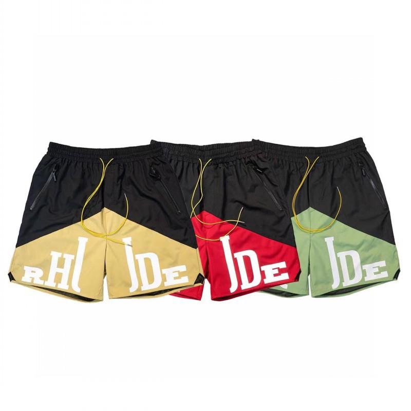 Mens Hip Hop Drawstring Shorts With Reflective 3M Letter Print Loose Fit Streetwear Cargo Jogger Pants