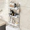 2/3 Layer Over The Toilet Rack Punch- free Bathroom Storage Rack Durable Vertical Toilet Stand