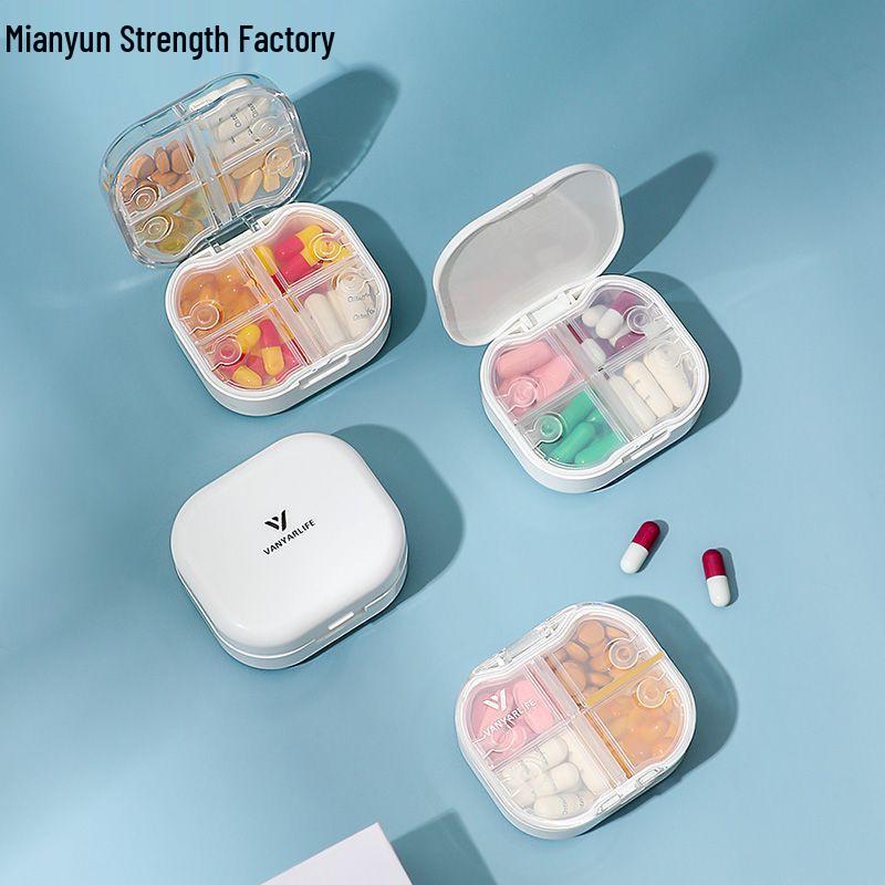 Compact, Moisture-Proof Pill Box for Daily Medication - 3 Times a Day, 7-Day Organizer