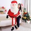 60/90cm Vacation Xmas Santa Claus Plush Playthings Snowman Stuffed Doll Elk Holiday Home Decoration Children Xmas Present Best Friends