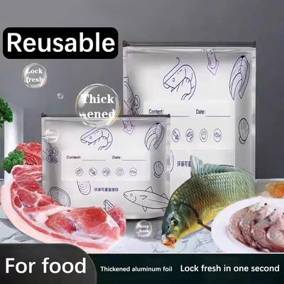 10 Τεμ. Σακούλες Αλουμινόχαρτου Διατήρησης Φρεσκάδας Αυτοσφραγιζόμενες Επαναχρησιμοποιήσιμες Σακούλες Συσκευασίας Αποφύγετε το Φως Παχύσαρκες Σακούλες Αποθήκευσης Τροφίμων Σακούλες Αποθήκευσης Φρούτων