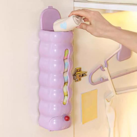 Wall Mounted Storage Box Panties Organizer with Magnetic Lid No-Punch Multifunctional Organizer for Bedroom Underwear Socks Ties Storage