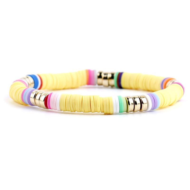 Accessories New Bohemian Rainbow Jewelry, Multi-Color Soft Pottery Bracelet Overseas Bracelet