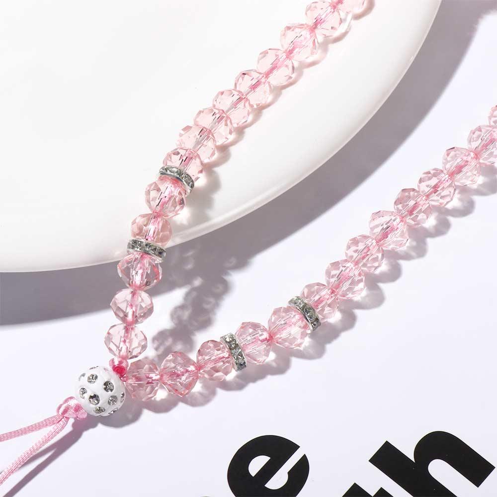Beads Wrist Strap Mobile Phone Chain Phone Lanyards Crystal Phone Straps Mobile Phone Straps