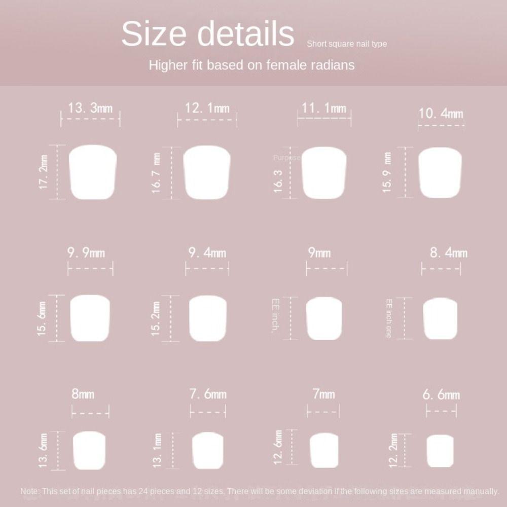 Y2K Fake Nails French Nail Tips Fashion False Nails  for Salon