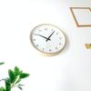 KATOMOKU plywood clock, natural finish, km-33LRC, wall clock with continuous second hand, 30.4cm diameter (radio-controlled clock)
