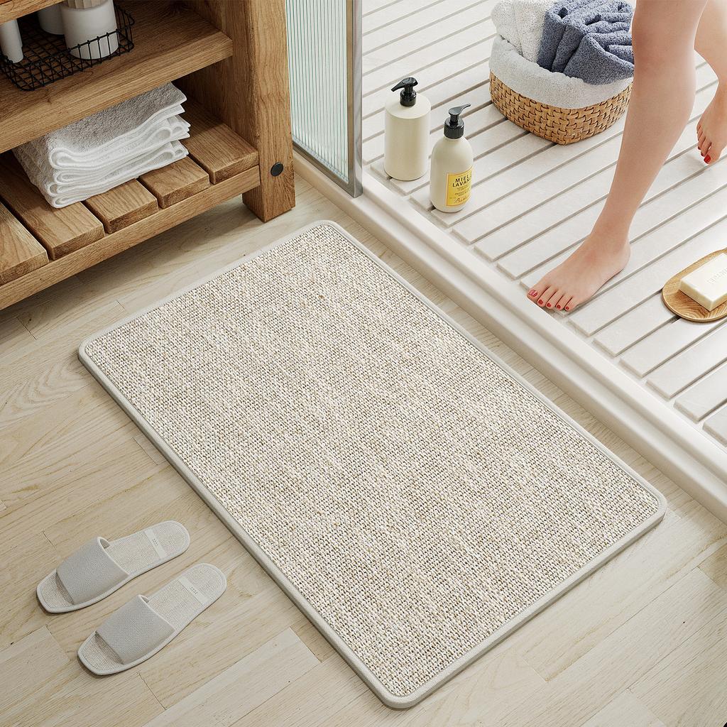 Bathroom Floor Mat, Toilet Absorbent Mat, Toilet Door Non-Slip Mat, Toilet Door Mat, Quick-Drying Carpet